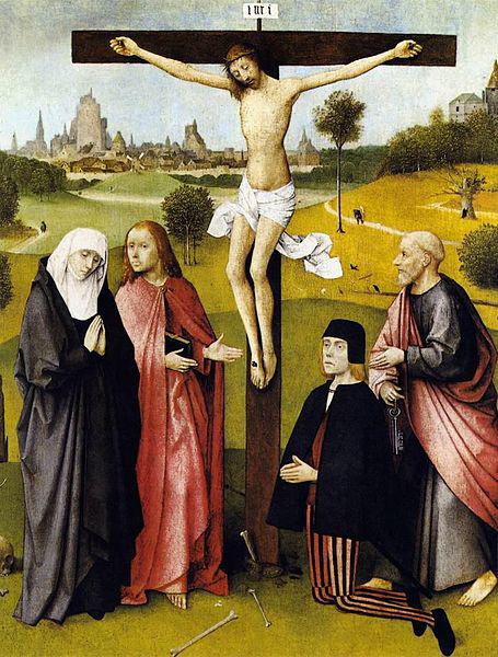Hieronymus Bosch Crucifixion with a Donor oil painting image